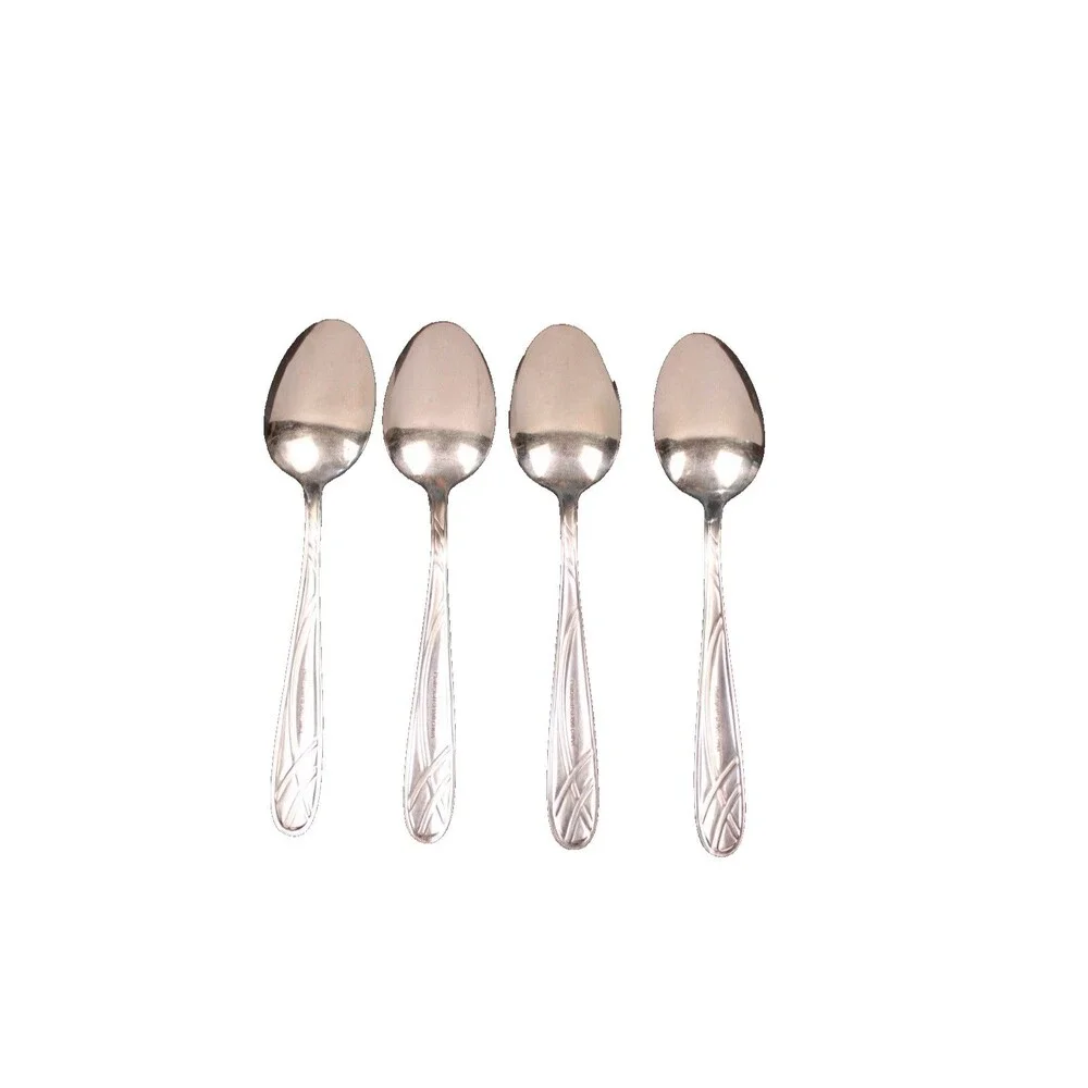 Pfaltzgraff Mirage Frost Stainless Soup Spoons Set of 4